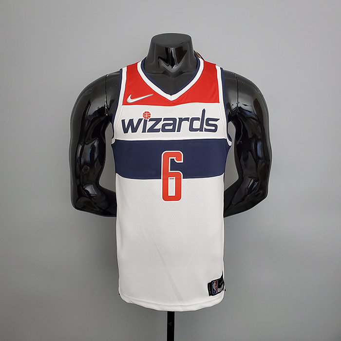75th Anniversary Harrell #6 Washington Wizards Black Red White NBA Jersey-4808928