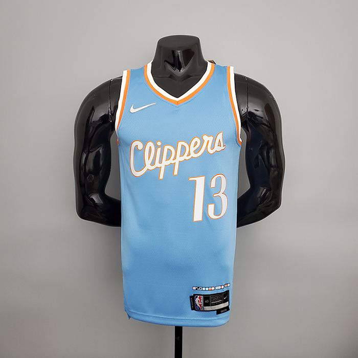 2022 season George #13 LA Clippers City Edition Blue NBA Jersey-3724210
