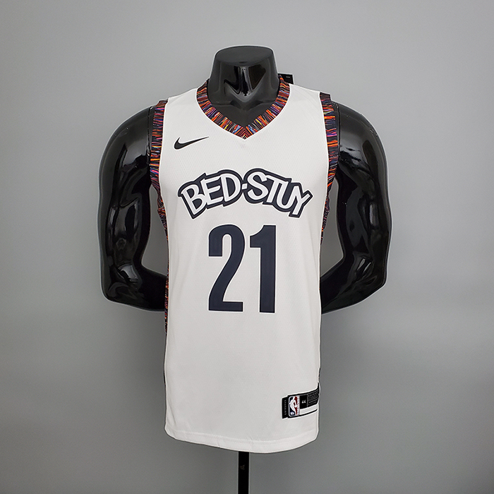 Brooklyn#21 Brooklyn Nets City version White NBA jersey-5454498