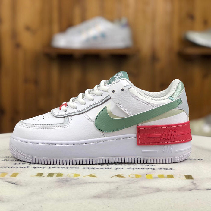 WMNS Air Force 1 Shadow AF1 Women Running Shoes-White/Green-8081086