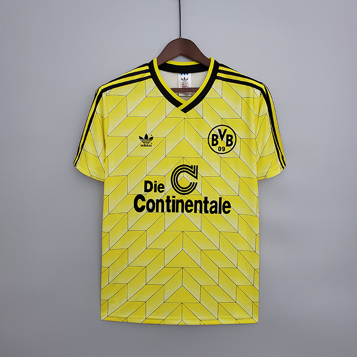 Retro Borussia Dortmund 1988 home Jersey version short sleeve-7320614
