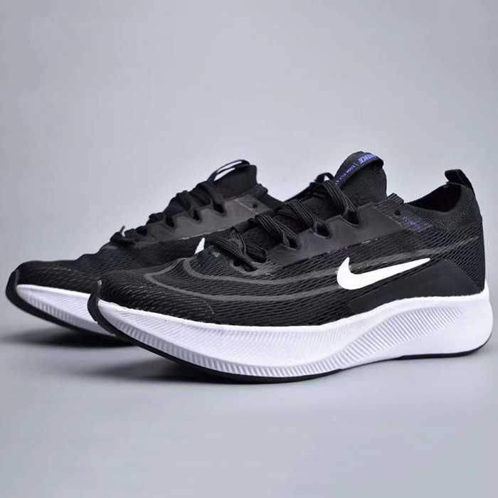 Zoom Fly 4 Running Shoes-Black/White-9591737