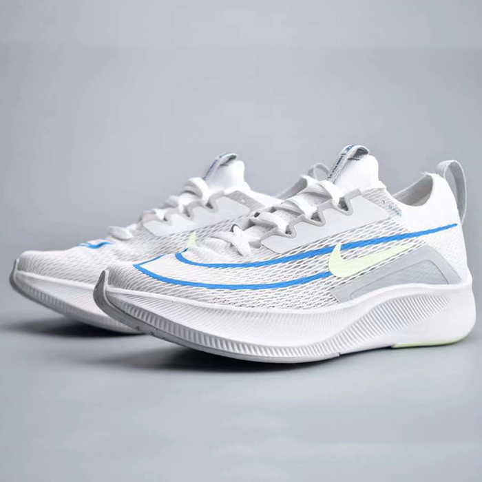 Zoom Fly 4 Running Shoes-White/Blue-1683554