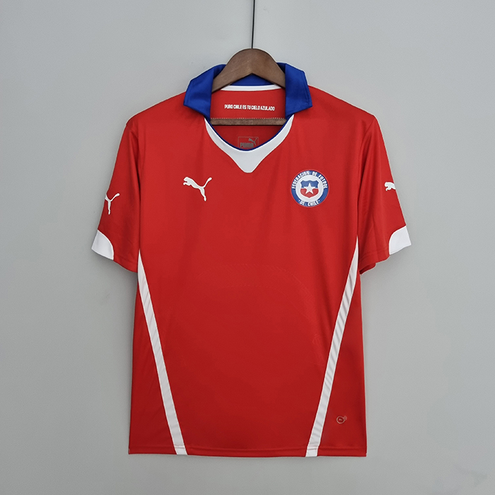 Retro 2014 Chile home Jersey version short sleeve-5528467