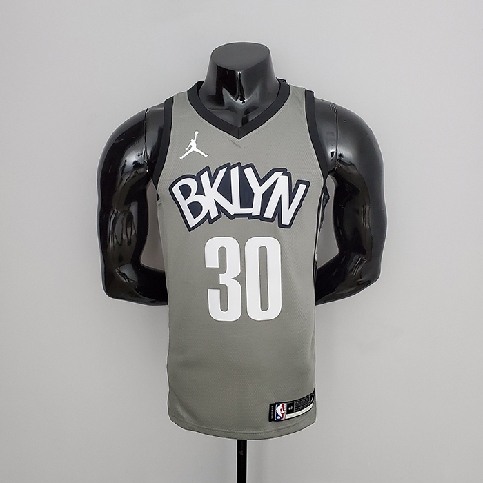 Brooklyn Nets Curry #30 Flyer Gray NBA Jersey NBA Jersey-4183912