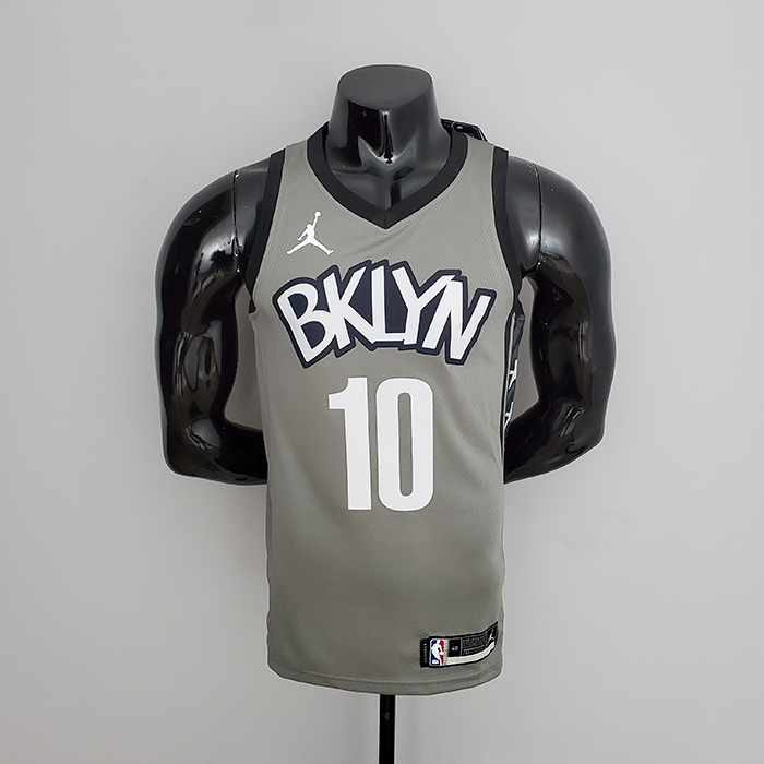 Brooklyn Nets Simmons #10 Flyer Gray NBA Jersey-1448947
