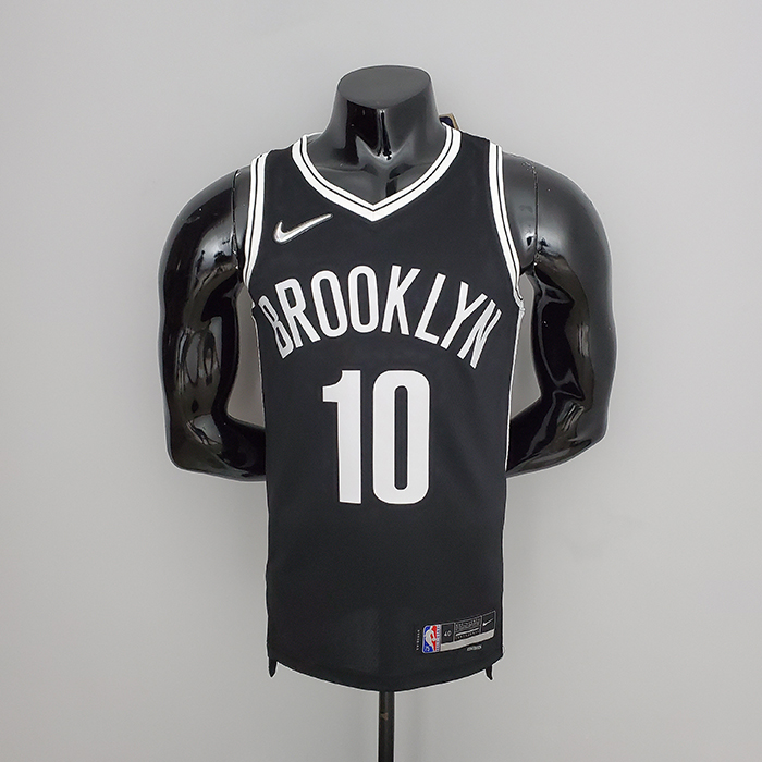 75th Anniversary Simmons #10 Brooklyn Nets Black NBA Jersey-5635999