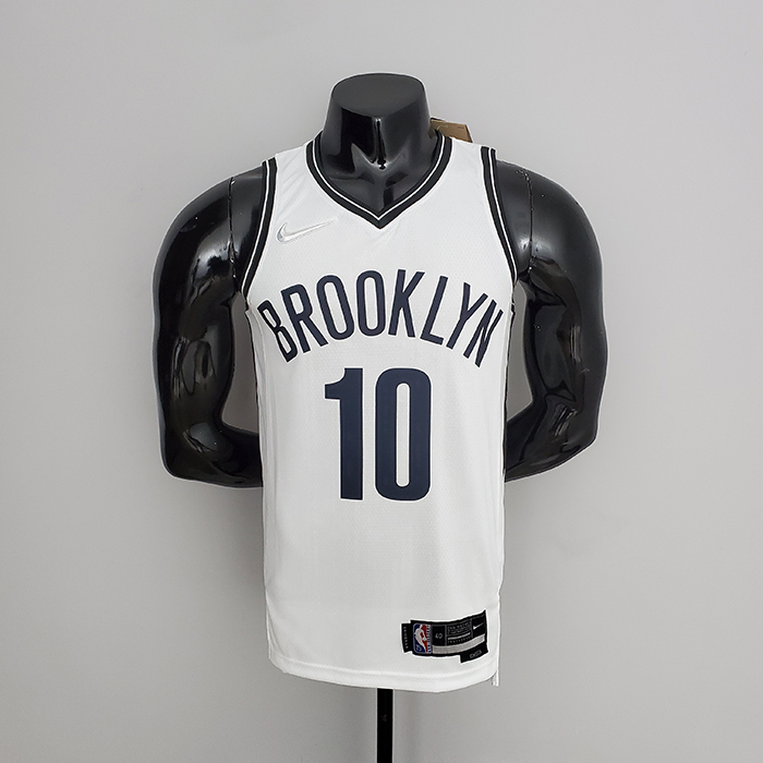 75th Anniversary Simmons #10 Brooklyn Nets White NBA Jersey-9704247
