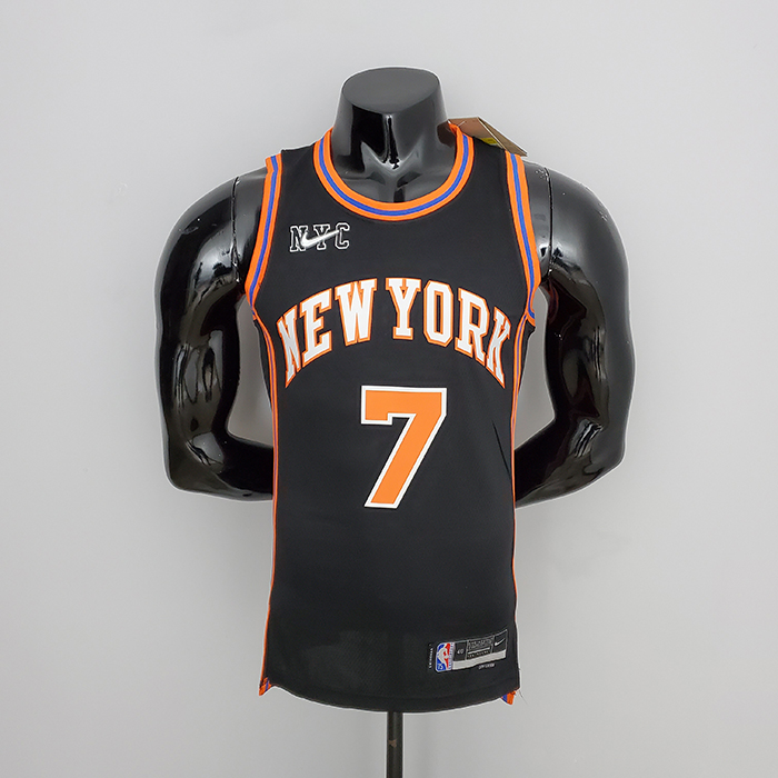 2022 Season Anthony #7 Knicks Urban Edition Black NBA Jersey-1519272