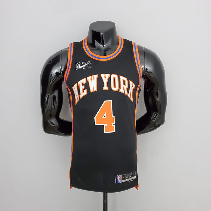 2022 Season Rose #4 Knicks Urban Edition Black NBA Jersey-3058353