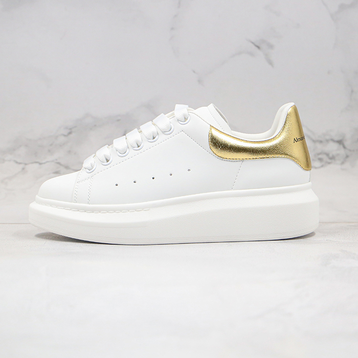 Alexander McQueen MCQ Runing Shoes-White/Gold-4598349
