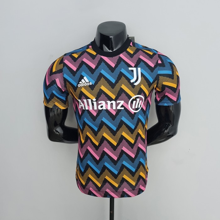 2022 Juventus training suit Color Jersey version short sleeve (player version )-7189711