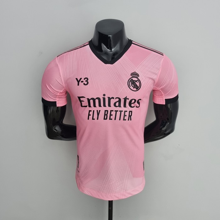 2022 Real Madrid Y3 Edition Pink Jersey version short sleeve (player version )-1670430