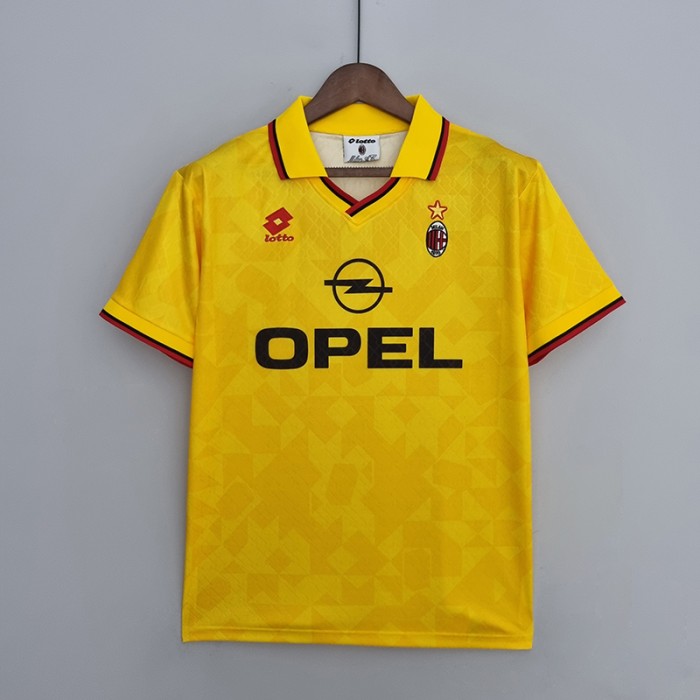 Retro 95/96 AC Milan away Jersey version short sleeve-1717390