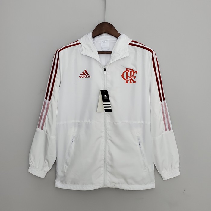 2022 Flamengo Hooded Windbreaker White jacket Windbreaker-3645912