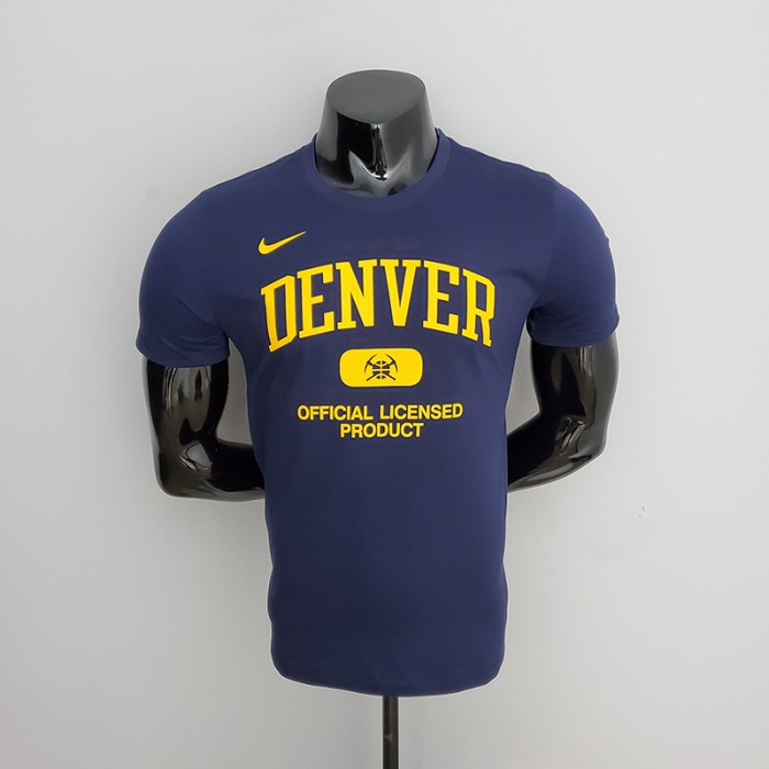 Denver Nuggets NBA Summer Navy Blue T-shirt-3943232