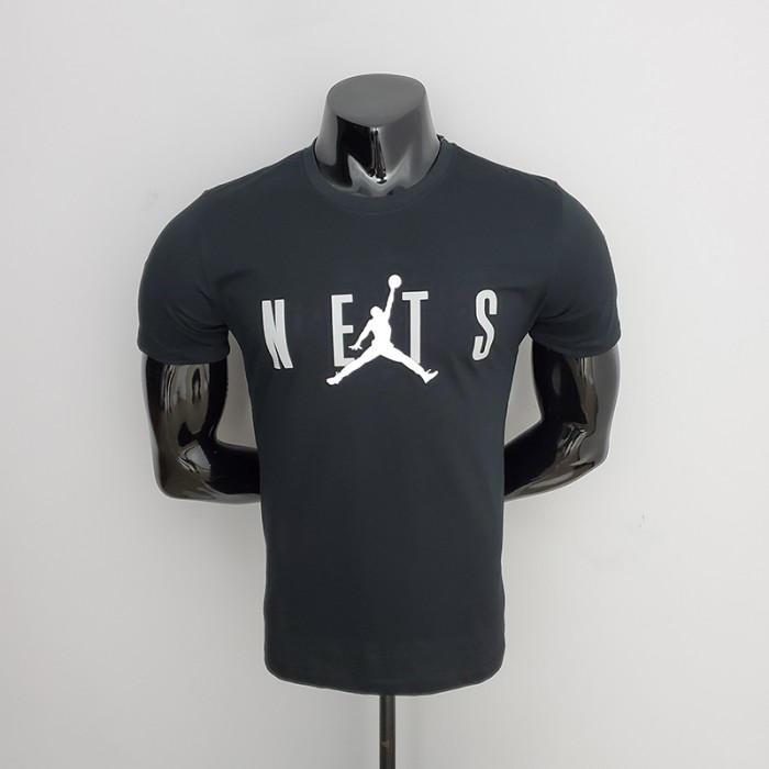 Brooklyn Nets NBA Summer Black T-shirt-5446366