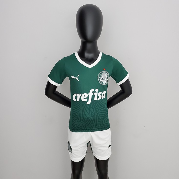 22/23 Palmeiras home Kids Kit Jersey (Shirt + Short)-3009434