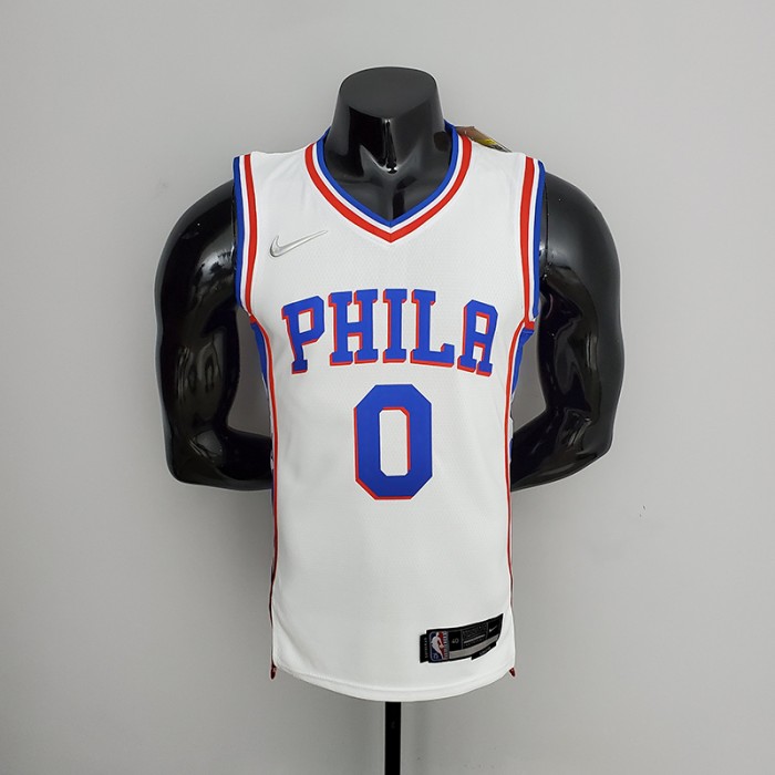 75th Anniversary Philadelphia 76ers MAXEY#0 White NBA Jersey-1521533