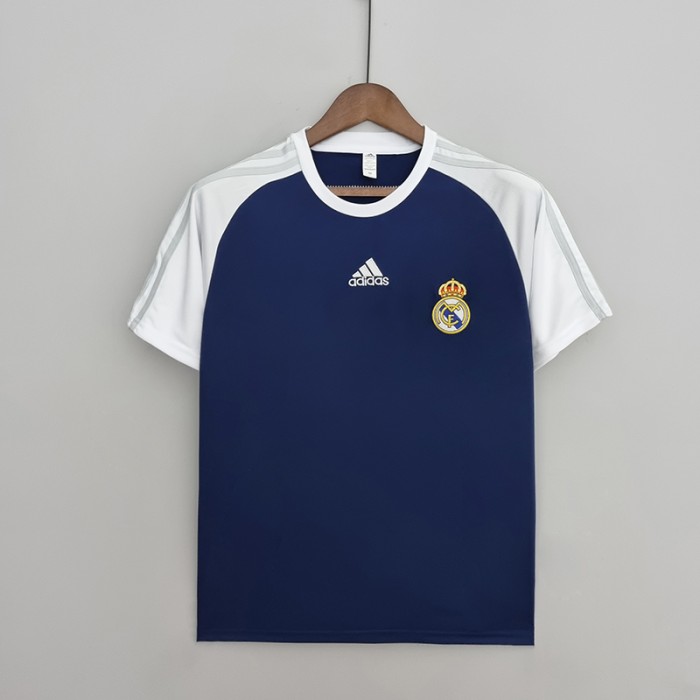 22/23 Real Madrid Training Suit Blue Jersey version short sleeve-1326016
