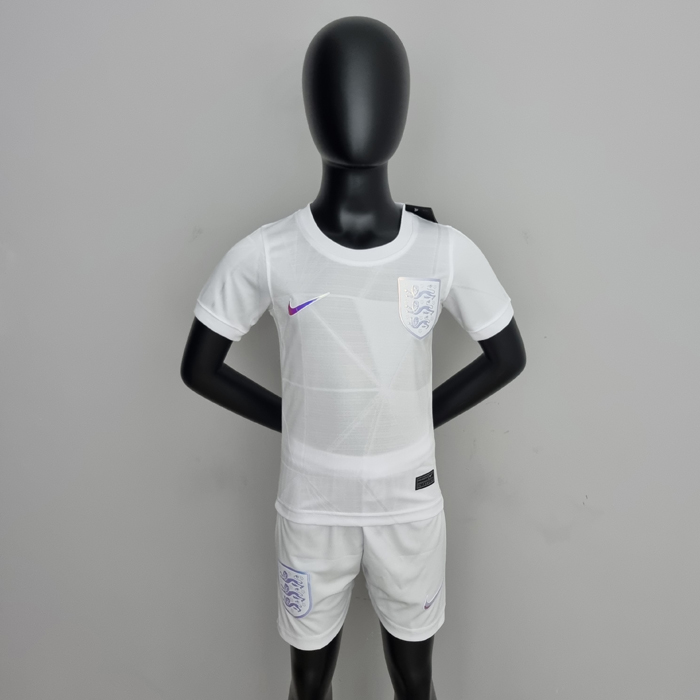 2022 England home Kids Jersey Kit (Shirt + Short)-7527409