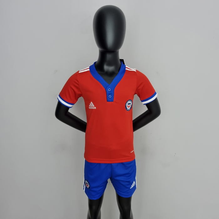 2022 Chile home Kids Jersey Kit (Shirt + Short)-3805184