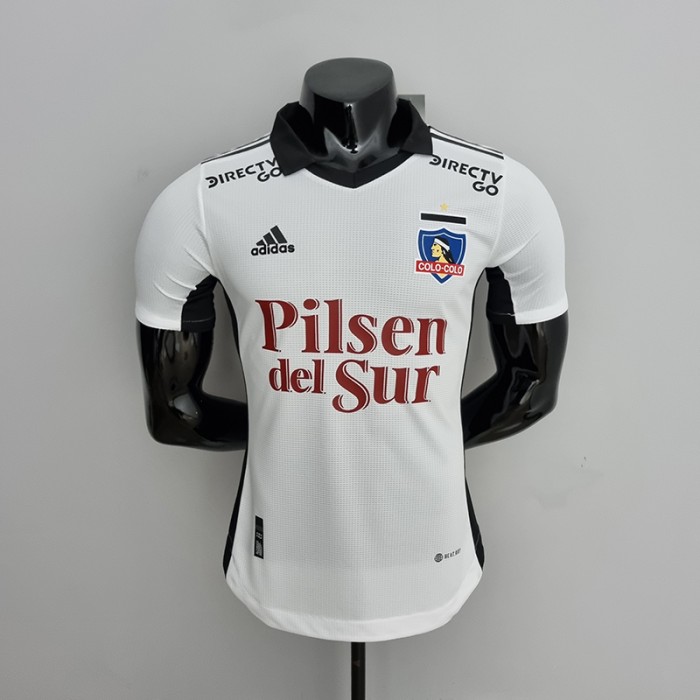 22/23 Colo Colo home White Jersey version short sleeve (Player Version)-5124064