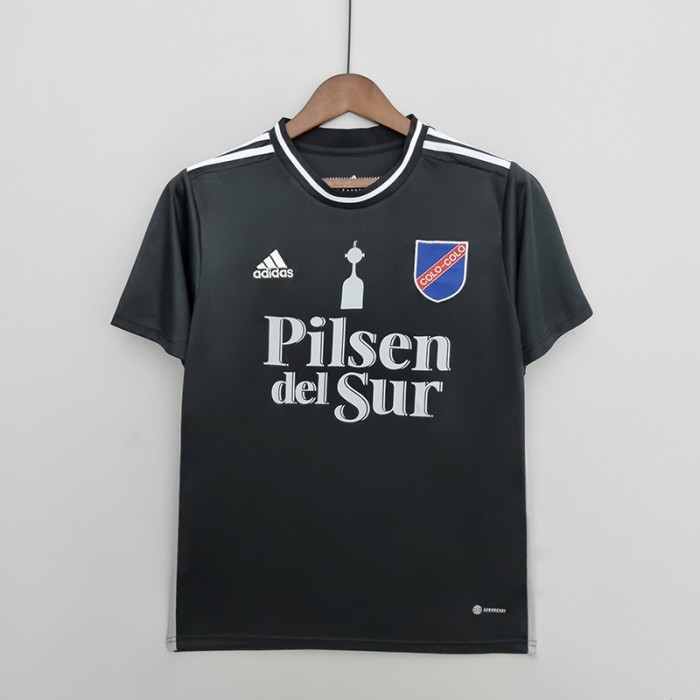 22/23 Colo Colo Libertadores Cup Commemorative Edition Black Jersey version short sleeve-1548668