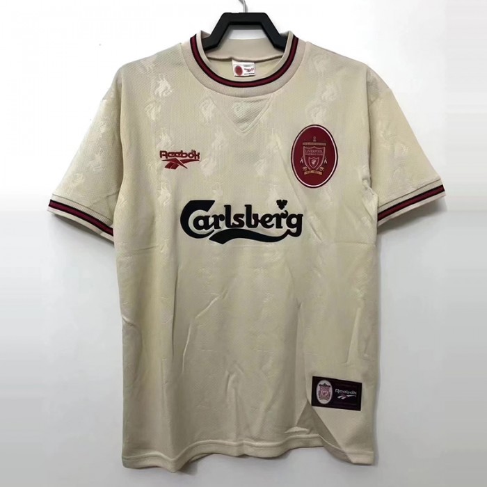 96/97 Liverpool Reteo Away Khkai Black Jersey version short sleeve-5043242