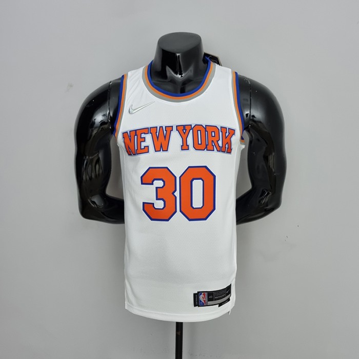 75th Anniversary Randle #30 New York Knicks White NBA Jersey-5788406