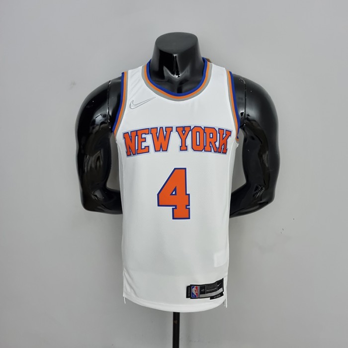 75th Anniversary Ross #4 New York Knicks White NBA Jersey-8460234