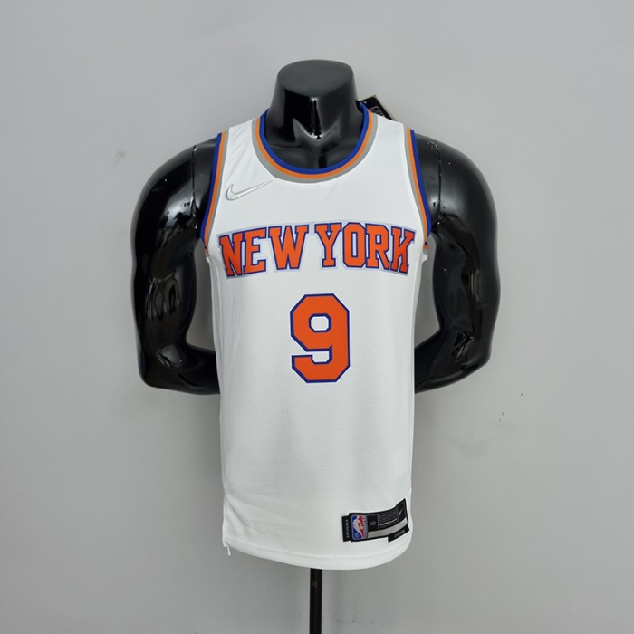 75th Anniversary Barrett #17 New York Knicks White NBA Jersey-6684409