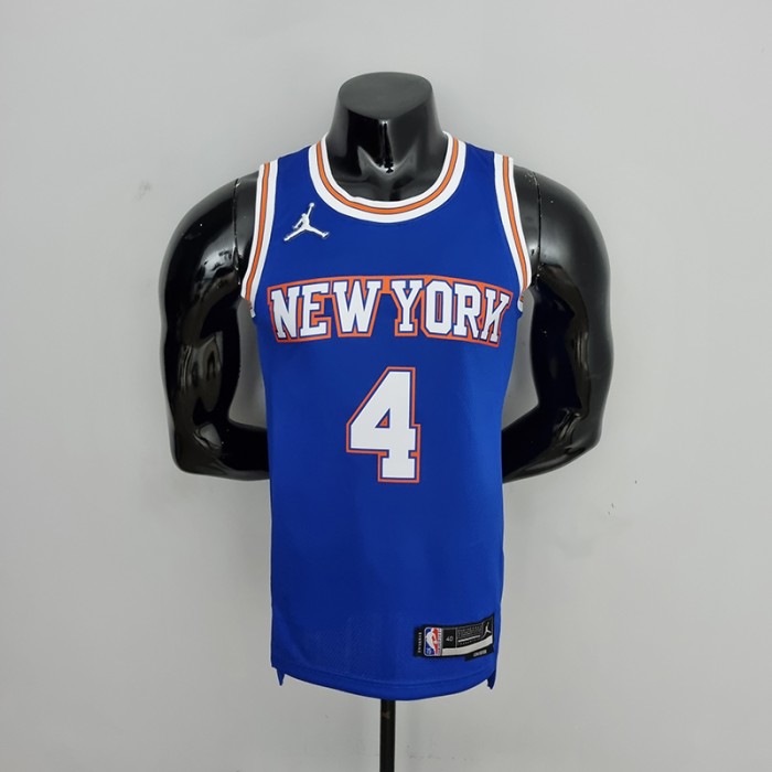 75th Anniversary Ross #4 New York Knicks Jordan Limited Blue NBA Jersey-1973774