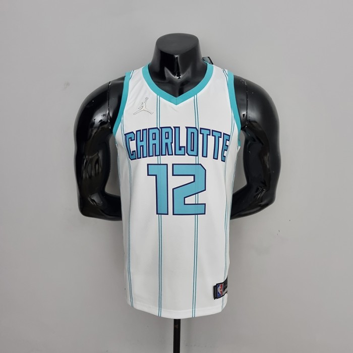 75th Anniversary Oubre #12 Charlotte Hornets White NBA Jersey-1657278