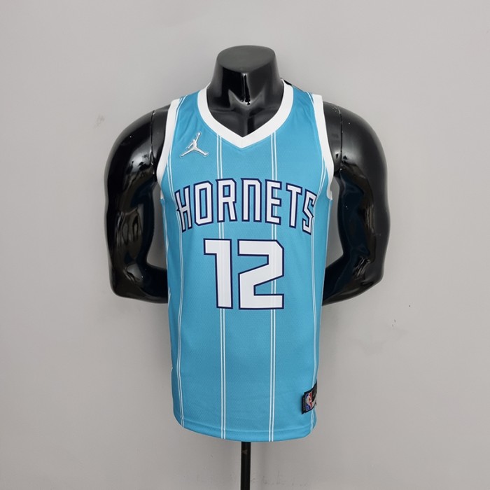 75th Anniversary Oubre jr.#12 Charlotte Hornets Blue NBA Jersey-6479723