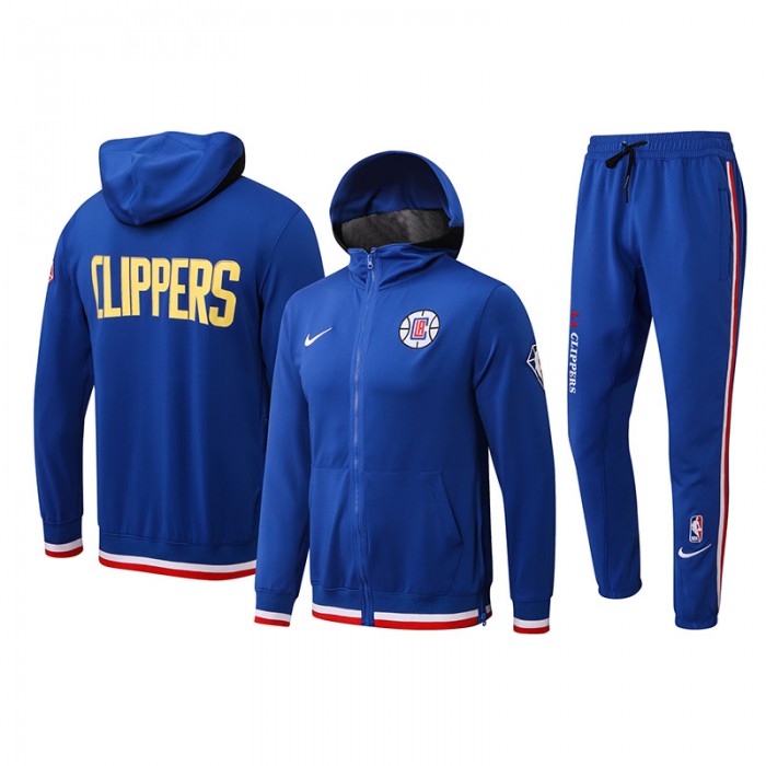 NBA LA Clippers Blue Hooded Jacket Kit (Top + Pant)-8048531