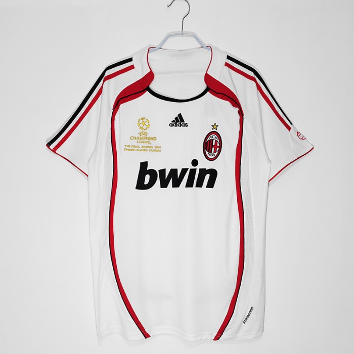 2006/07 Retro AC Milan Away White Jersey version short sleeve-3339599