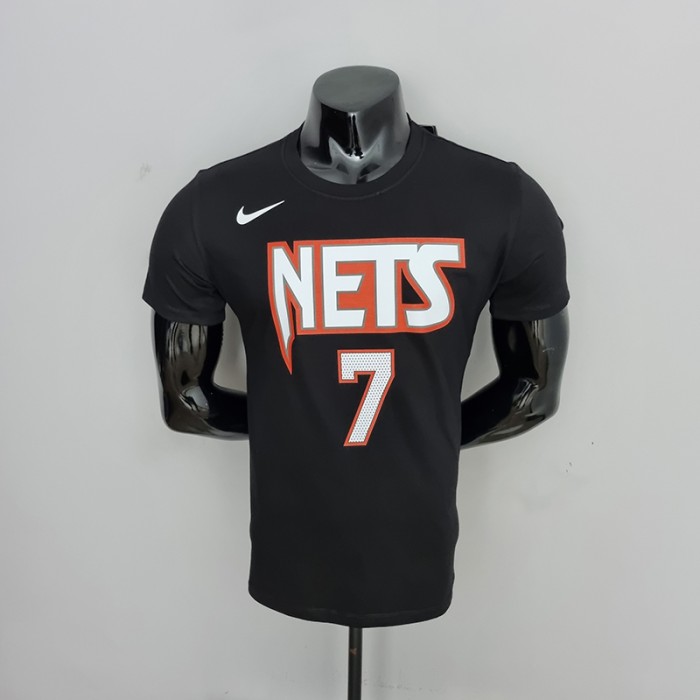 Brooklyn Nets Durant #30 NBA Black T-Shirts-4797827