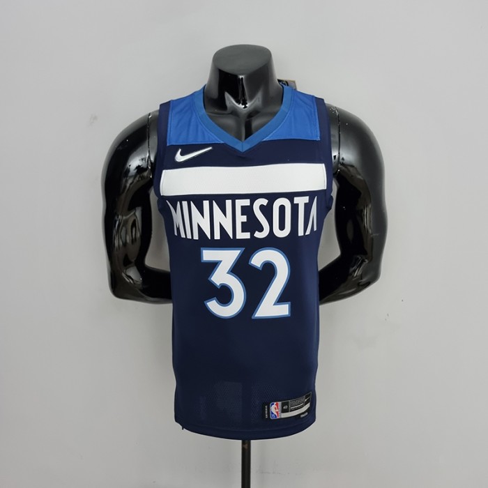 75th Anniversary Minnesota Timberwolves TOWNS#32 Royal Blue NBA Jersey-9388755