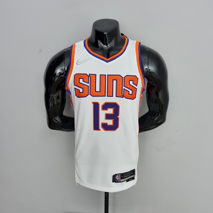 75th Anniversary Nash #13 Phoenix Suns White NBA Jersey-7888424