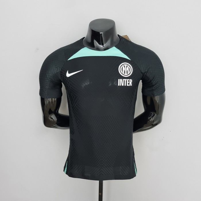 22/23 Inter Milan training suit Preto Jersey version short sleeve-4275592