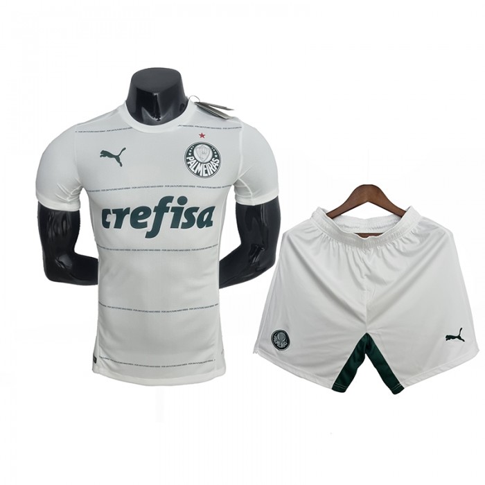 Palmeiras kit White Training Suit Shorts Kit Jersey (Shirt + Short)-7972765