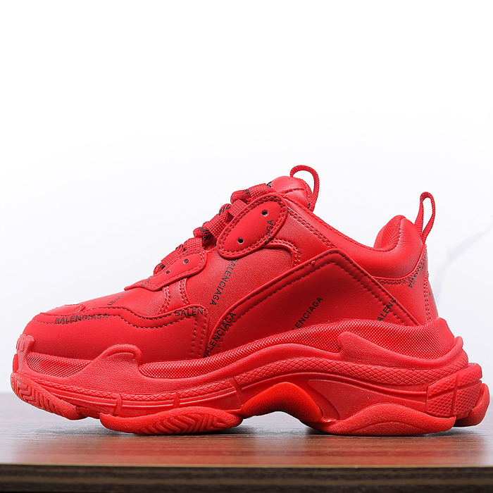 Balenciaga Triple S Sneaker 17FW ins Running Shoes-Red-1911529