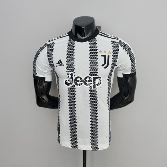 22/23 Juventus home White Black Jersey version short sleeve (player version)-4391366