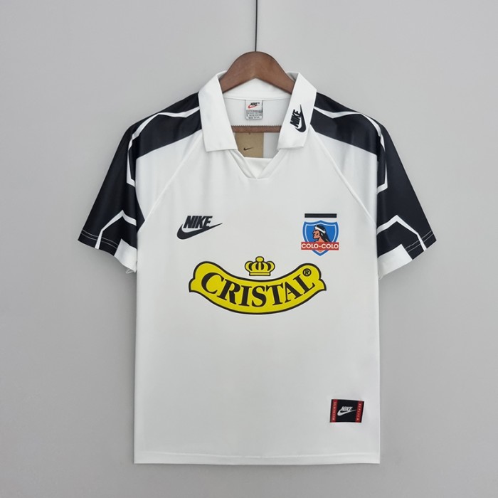 Retro 1995 Colo Colo away White Jersey version short sleeve-8648446