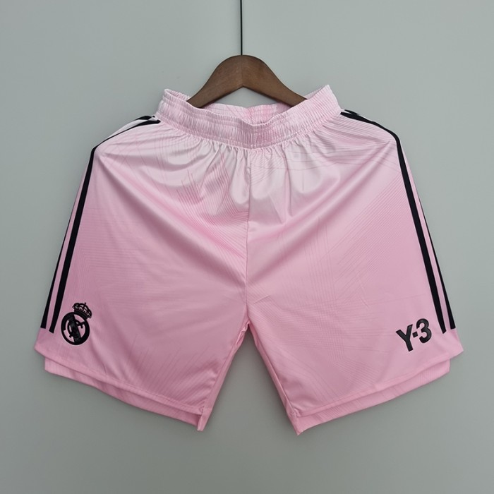 22/23 Real Madrid Y3 Pink Shorts Pink Shorts Jersey-3783346