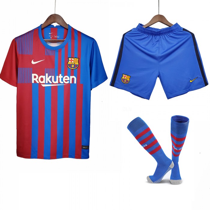 Barcelona kit Training Suit Shorts Kit Jersey (Shirt + Short + Sock)-753427