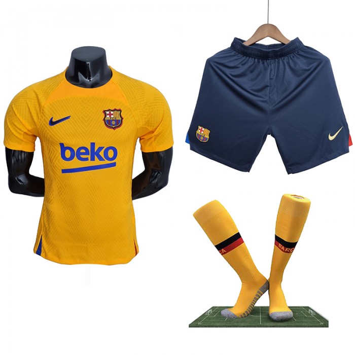 Barcelona kit Training Suit Shorts Kit Jersey (Shirt + Short + Sock)-7510244