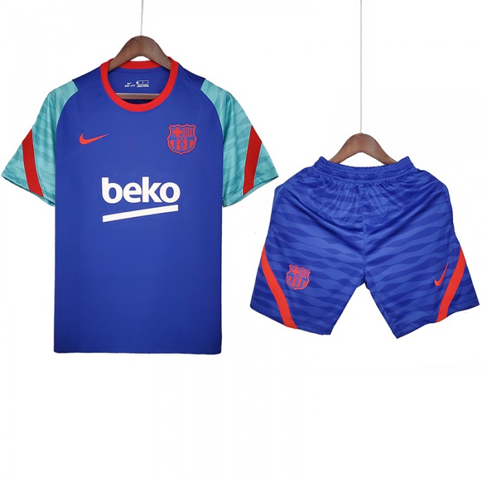 Barcelona kit Training Suit Shorts Kit Jersey (Shirt + Short )-8922597