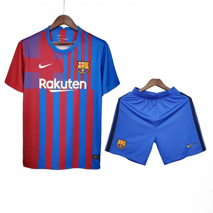 Barcelona kit Training Suit Shorts Kit Jersey (Shirt + Short )-4163261